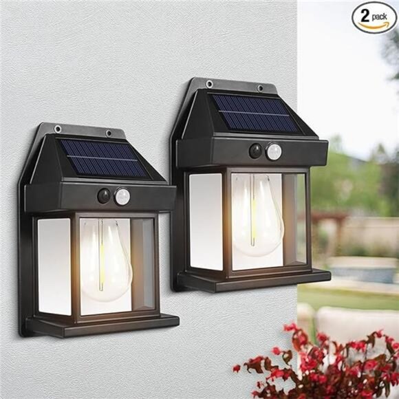 Solar Lights Outdoor, Dusk to Dawn Solar Wall Sconce Motion Sensor, 3 Modes - Picture 8 of 8